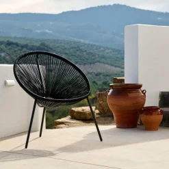 ACAPULCO Chaise Lounge Noir