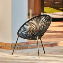 ACAPULCO Chaise Lounge Noir