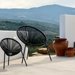 ACAPULCO Chaise Lounge Noir