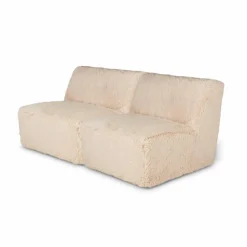 AGNES Plaid Blanc Cassé