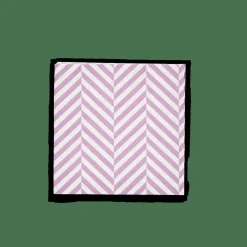 CHEVRON Set De 20 Serviettes Mauve