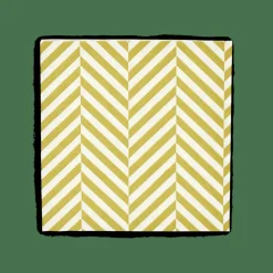 CHEVRON Set De 20 Serviettes Vert