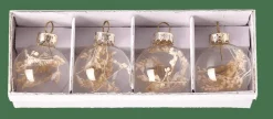 DRY FLOWER Porte-noms Set De 4 Transparent