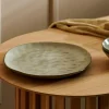 EARTH LAGOON Assiette Plate Vert Clair