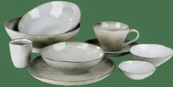 EARTH LAGOON Assiette Plate Vert Clair