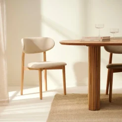 FALCO Chaise Salle à Manger Beige