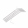 FANCY Pailles à Cocktail Avec Brosse Argent