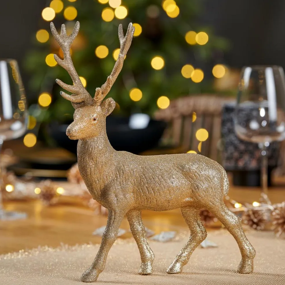 GOLD DEER Décoration Doré
