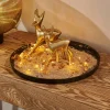 GOLDY Décoratif Cerf Doré