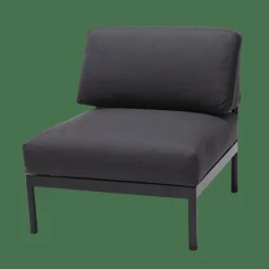 HANNA Lounge Teck Fauteuil Noir