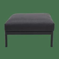 HANNA Lounge Teck Repose-pied Noir, Naturel