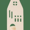 HOME Porte-bougie Chauffe-plat Blanc, Naturel