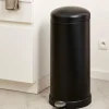 INDUSTRIA Poubelle à Pédale 27 L Noir