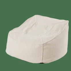 JACKI Fauteuil Pouf Poire Blanc