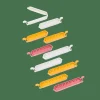 KLIPPER Clips De Fermeture Set De 10 Mélange De Couleurs Gris, Jaune Foncé, Terre Cuite