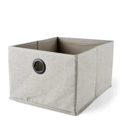 LINOLUX Boîte De Rangement Avec Fermeture éclair Beige