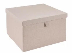 LINOLUX Sac De Rangement XL Avec Fermeture éclair Beige