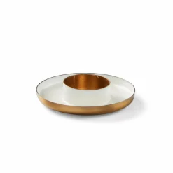 LUZ Support Bougie Chauffe-plat Brun