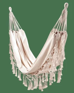 MACRAME Hamac Blanc Blanc Cassé