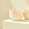 MARBLE Bougies D'extérieur Blanc, Orange