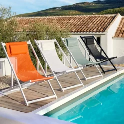 MONTEREY Chaise Pliante Blanc
