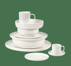 MOON Assiette Plate Blanc