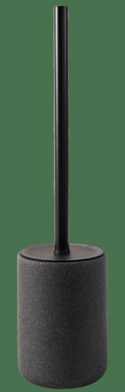 MOON Brosse WC Avec Support Noir, Gris Foncé