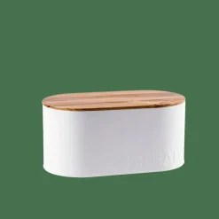 NAGINI Boîte à Pain Blanc, Naturel