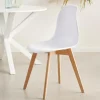 NEW MATS Chaise De Salle à Manger Blanc