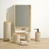 NEW RESIN Brosse WC Avec Support Naturel