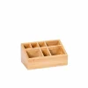 ORGANOO Porte-cotons-tiges Transparent, Naturel