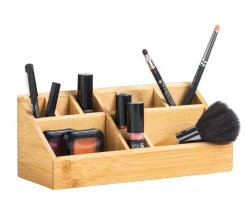 ORGANOO Porte-cotons-tiges Transparent, Naturel