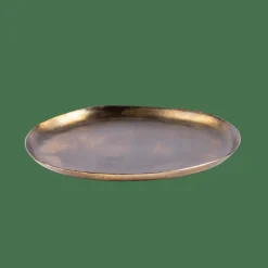 OVALS Plat De Présentation Doré