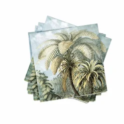 PALMEN Set De 20 Serviettes Vert