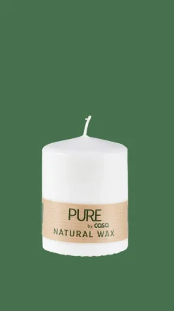 PURE Bougie Cylindrique Blanc
