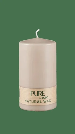 PURE Bougie Cylindrique Gris