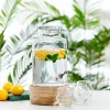 PURI Réservoir à Boisson Avec Robinet 5,5 L Transparent
