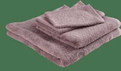 RECYCLE Gants De Toilette Set De 2 Mauve