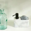 SHADOW Distributeur Savon Avec éponge Noir, Blanc