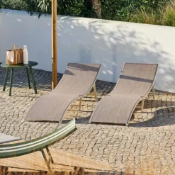 SILVES Chaise Longue Sable
