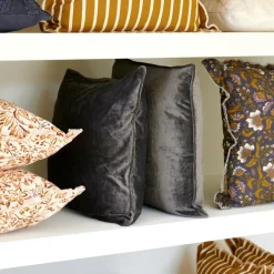 SUAVE Housse Pour Coussin Gris Foncé