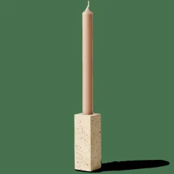 TRAVERTIN Bougeoir Naturel