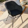 VIENNA Chaise Coque Salle à Manger Noir