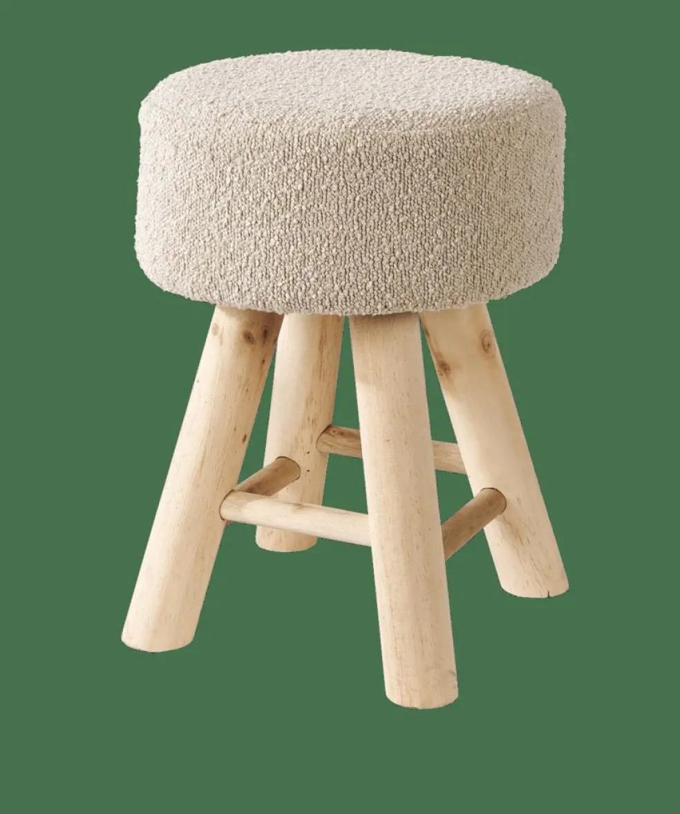 VINCE Tabouret Blanc
