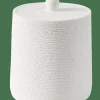 WHITE ELEGANCE Boîte à Coton Avec Couvercle Blanc