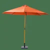 WOOD Parasol Sans Pied De Parasol Couleur Rouille