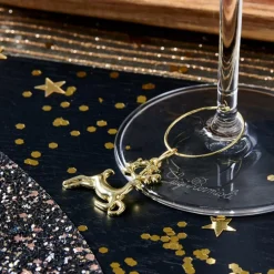 X-MAS GLAM Marque Verre Set De 6 Doré